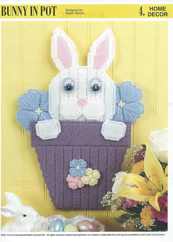 Plastic Canvas Easter Bunny Needlecraft Super Shop Bunny In A