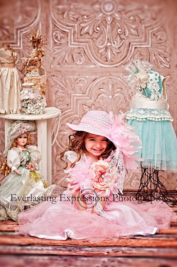 Dress Up Big Pink Floppy Hat Tea Party Feather by 