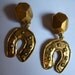 Jean Louis Scherrer Earrings Horseshoe