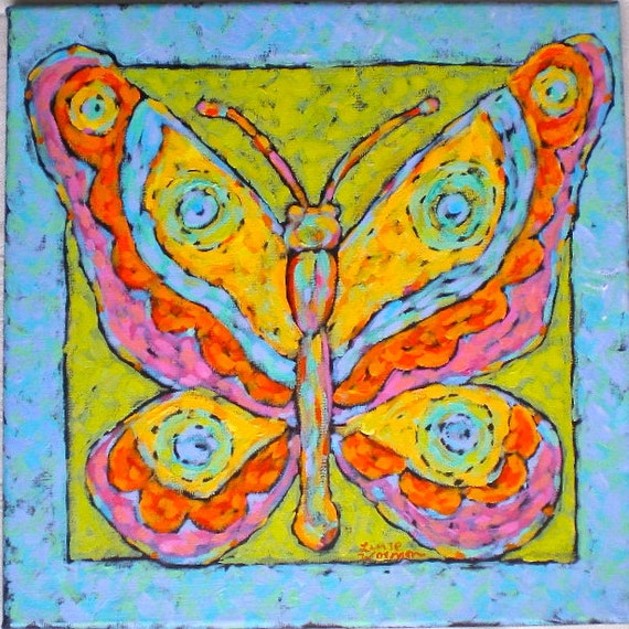 Butterfly Acrylic Painting Original Art by TammieWormanArt on Etsy