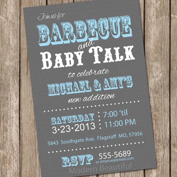 Baby Shower Barbecue Invitation Wording 9