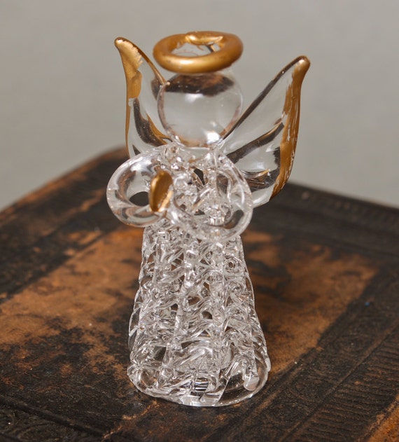 small glass christmas figurines