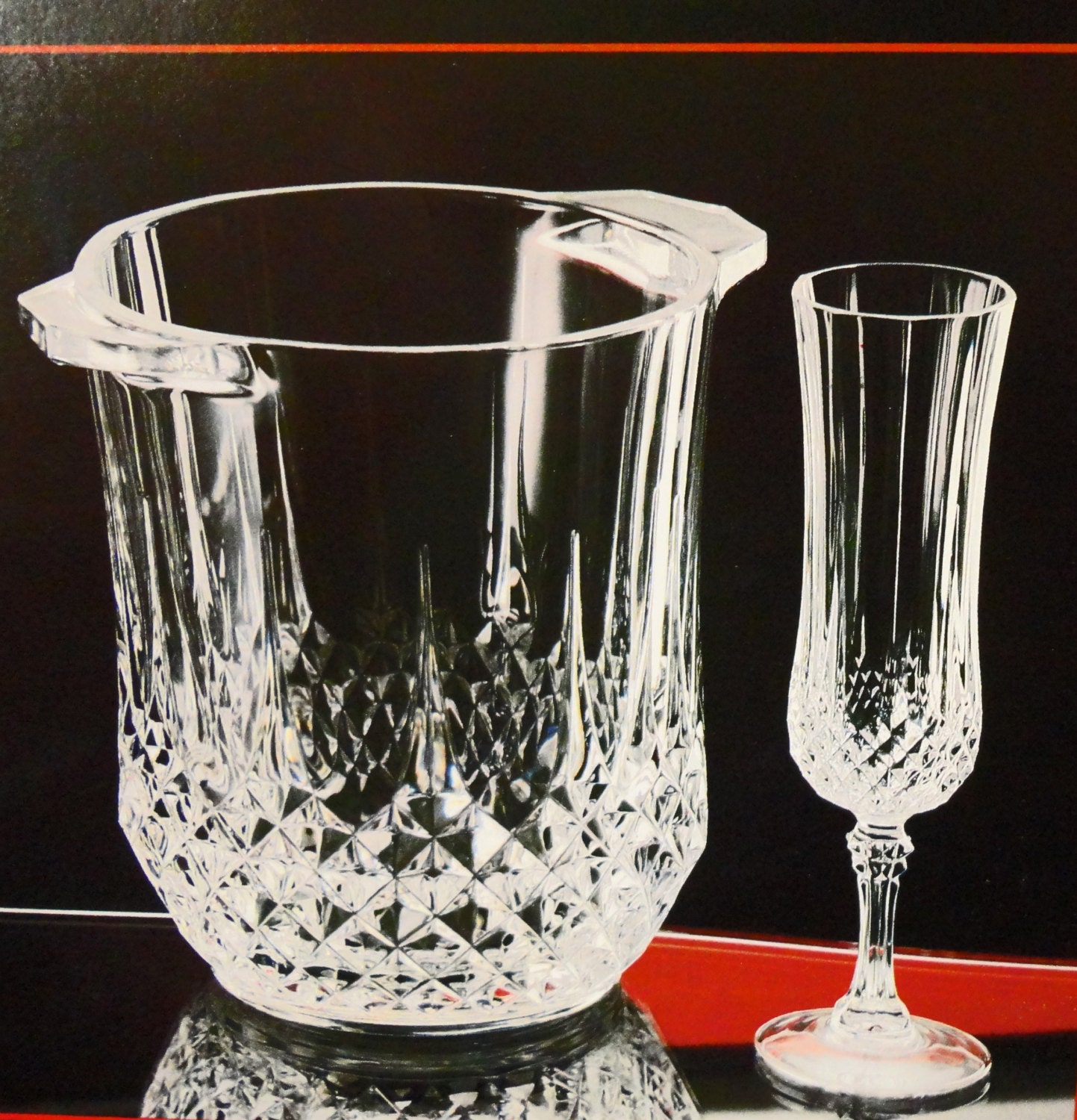 Ice Bucket or Wine Cooler Cristal d Arques of France Longchamp