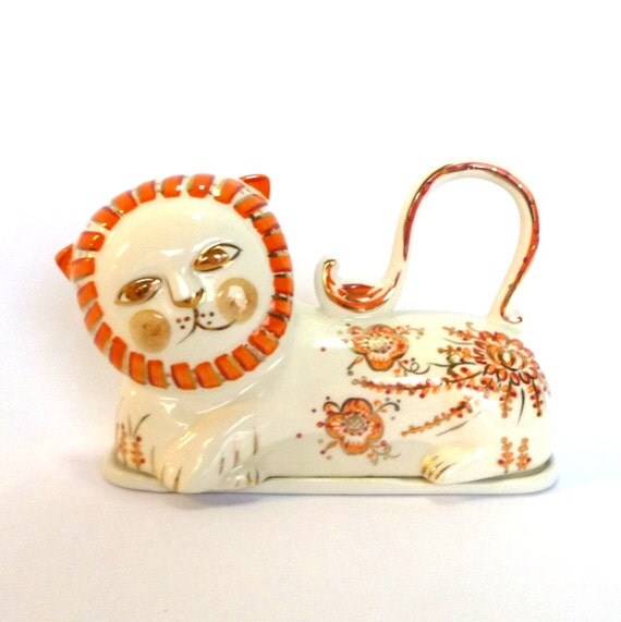FABRIQUE LION BUTTER Dish/ Novelty ceramics
