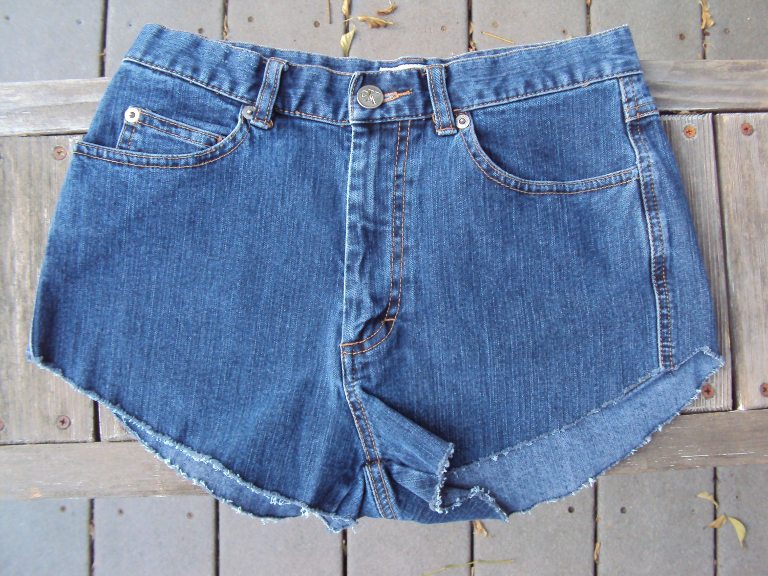 SALE cheeky high waist shorts jean shorts cut by IvysBoutique