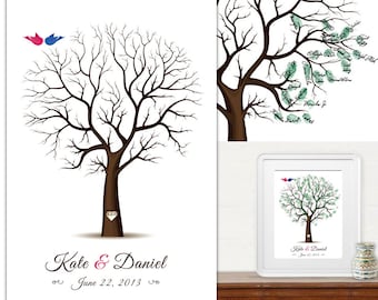 PDF Wedding Tree Guest Book - Fingerprint - PDF FIle - any size