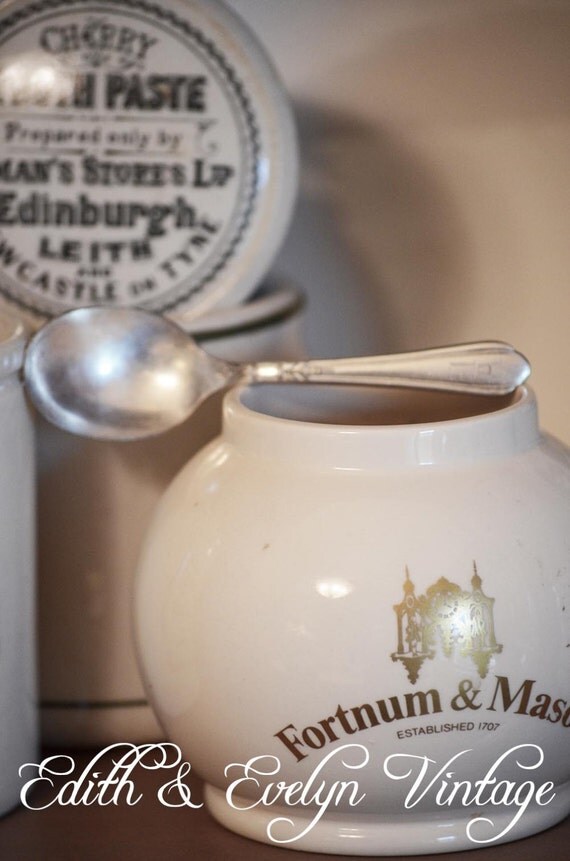 Vintage English Mustard Pot Fortnum and Mason Made In