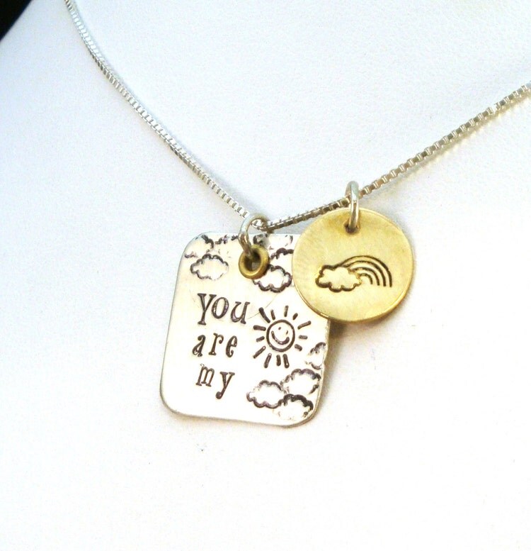 You are My Sunshine Necklace by CrowStealsFire on Etsy