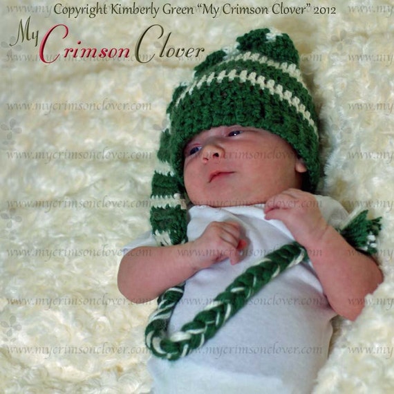 Items similar to Crochet Pattern Baby Hat - Stocking Cap ...