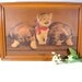 Antique 3D Lithograph of Susie in original frame with history 1940