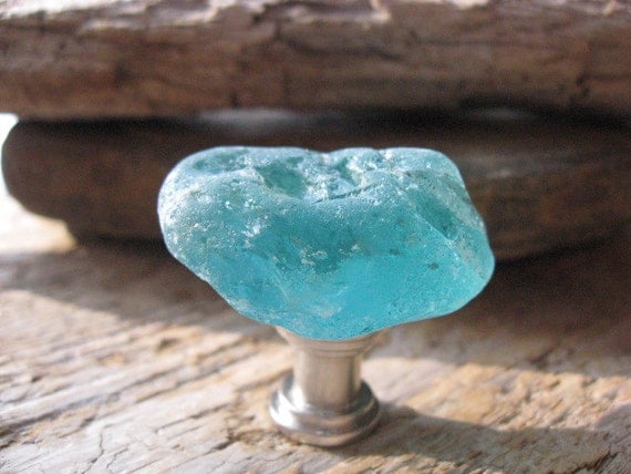 BEACH GLASS Cabinet KNOBS Sea Glass Cabinet Knobs Drawer Pulls