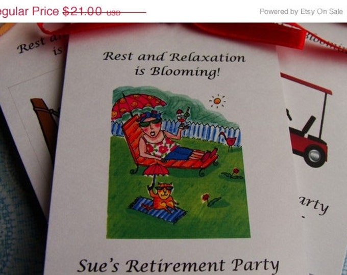 Retirement Golf Hammock Relaxation Flower Seeds Party Favors SALE CIJ Christmas in July