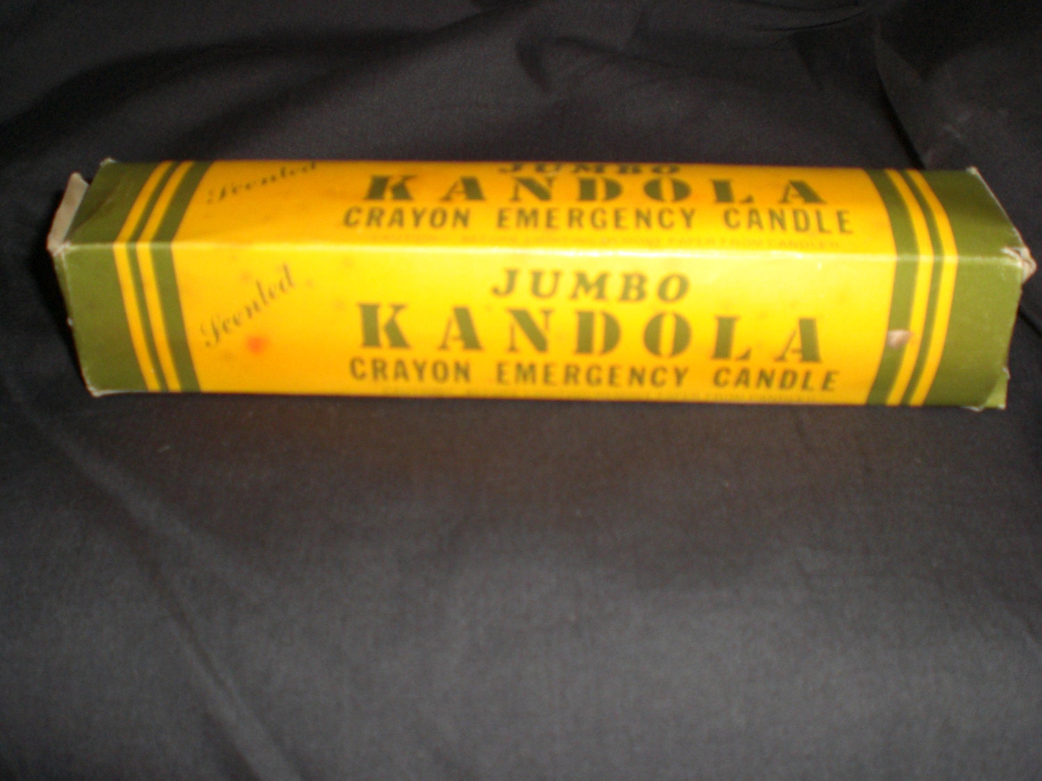 Vintage Jumbo Kandola Crayon Emergency Candle Scented Huge
