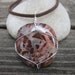 Large Australian Jasper Pendant- Cord with Clasp Included