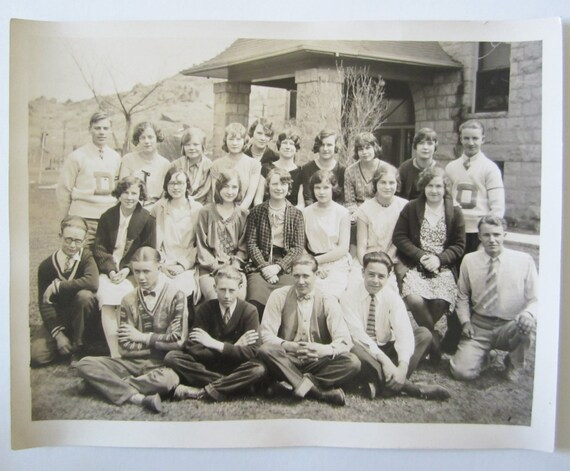 Items similar to Great Vintage High School Class Photo from Sofford ...