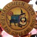 Halloween Folk Art Hand Painted Primitive Style Charger "Halloween Toys for Bad Girls and Boys" HAGUILD