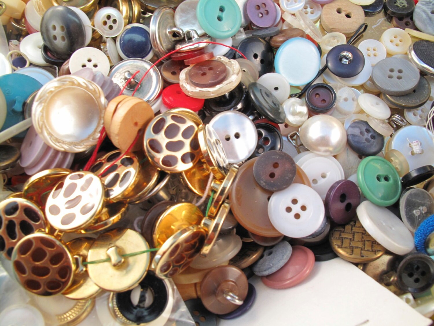 BUTTON LOT. wholesale buttons. vintage buttons. old by PartsForYou