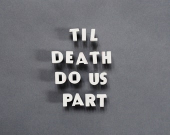 ring widower wedding necklace death Til part  us do  Etsy