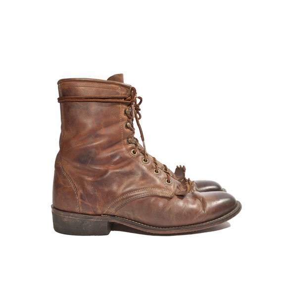 laredo lace up roper boots womens
