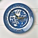 Traditional Blue Willow Pattern  Vintage China Plate Wall Clock