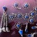 Afghani silver and lapis blue pendant and chain peices