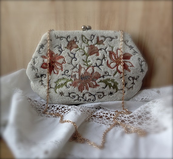 Vintage Josef French Hand Beaded Purse Vintage Handbags