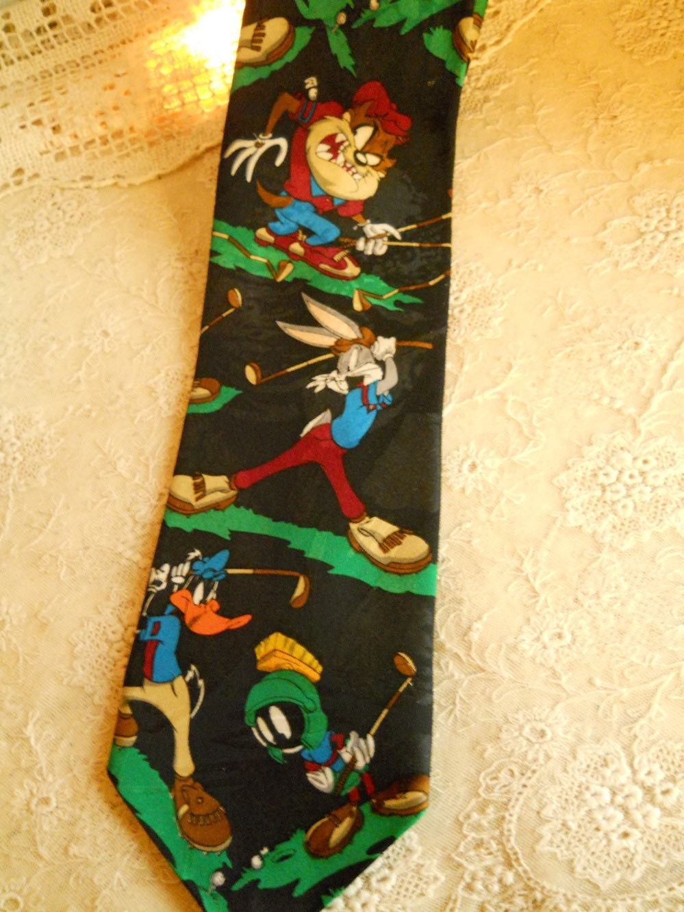 Vintage Looney Tunes Mania Warner Bros. Silk Tie Men’s Tie Clothing ...