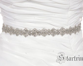 SALE KIMORA rhinestone wedding bridal sash , belt