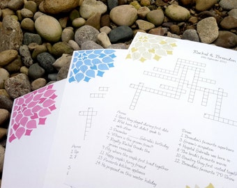 NEW Modern Bloom Custom Crossword Puzzle Perfect for