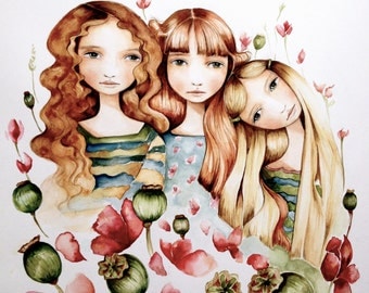 The 3 sisters art print