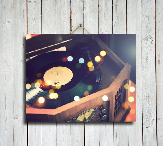Put Your Records On Record player photography Record