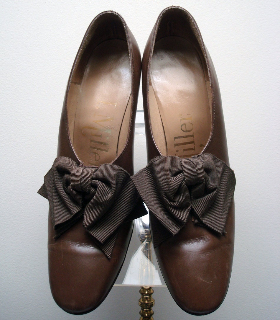 Vintage 1940s I. Miller Women's Dress Shoes W/Bow