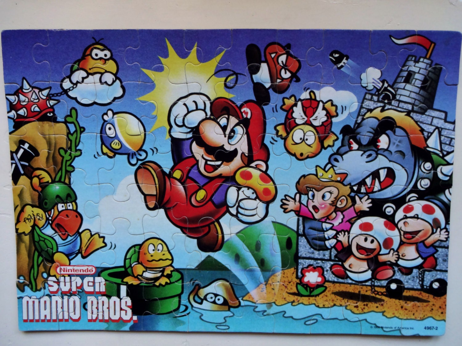 Vintage Super Mario Brothers 60 Piece Jigsaw Puzzle