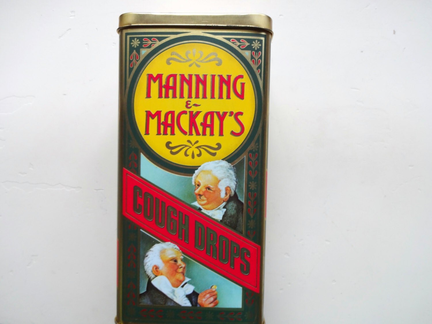 Vintage Manning & Mackay's Cough Drop Tin