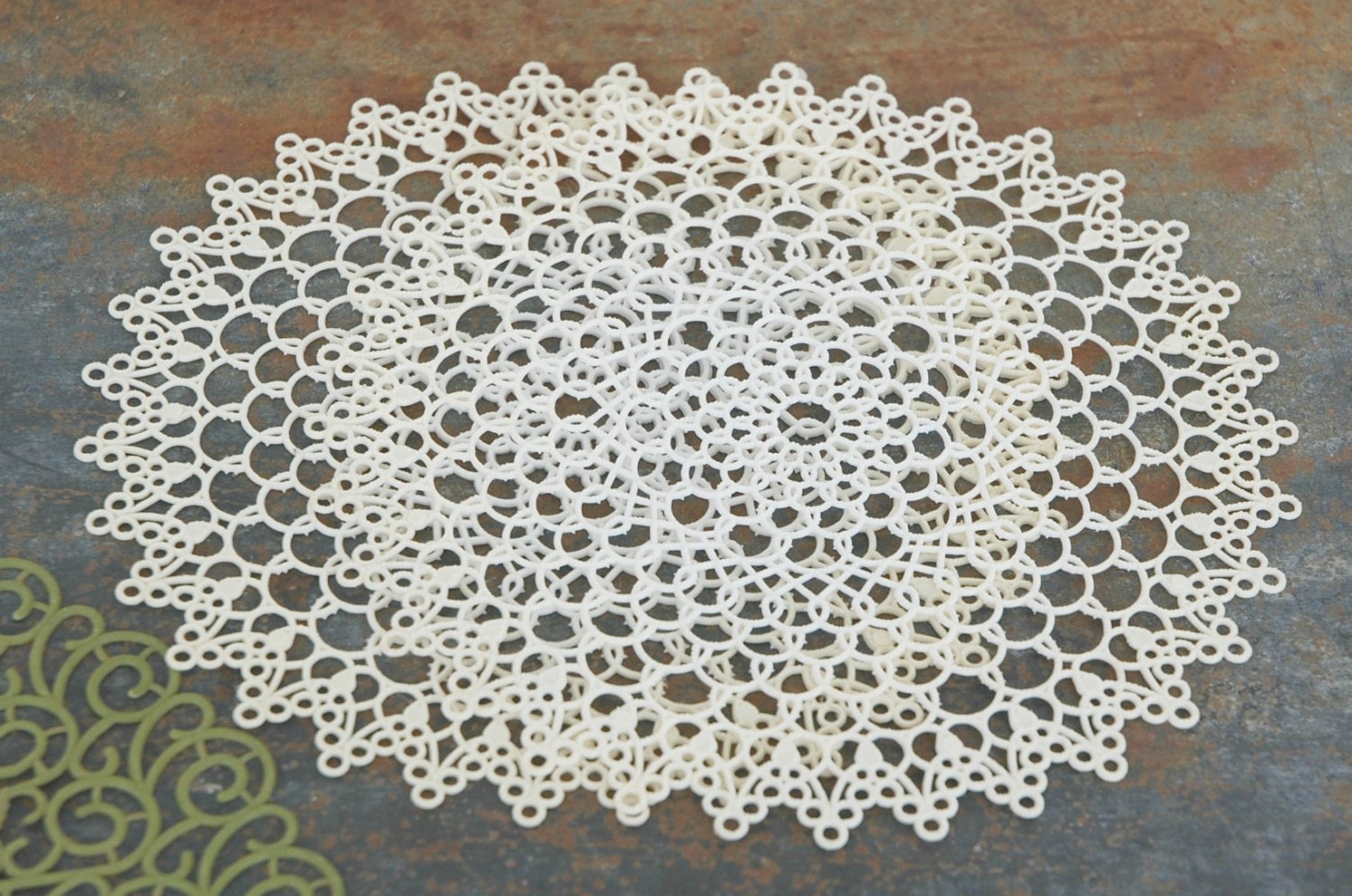 Vintage Plastic Doilies Assorted Sizes and Shapes 6