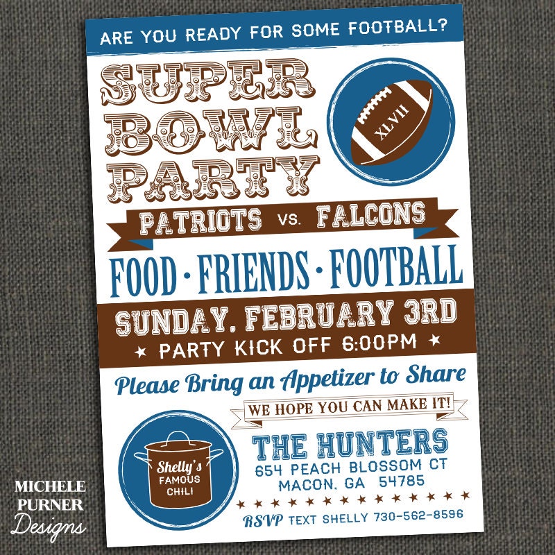 Super Bowl Party Invitation Wording 8