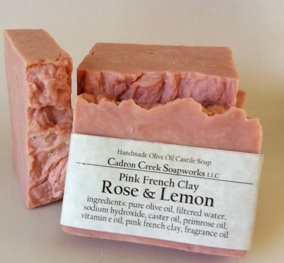 Lemon Rose Traditional Castile Soap French by CadronCreekSoapworks