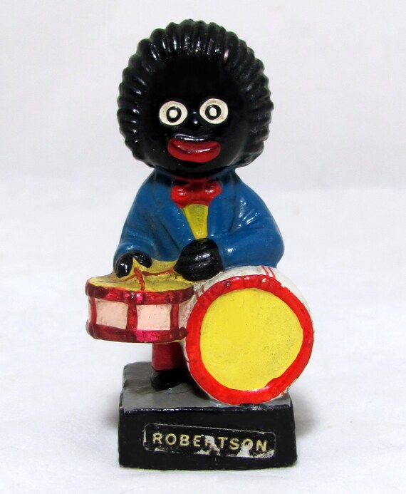 Collectable Robertsons Golly Drummer Chalkware Hand-painted