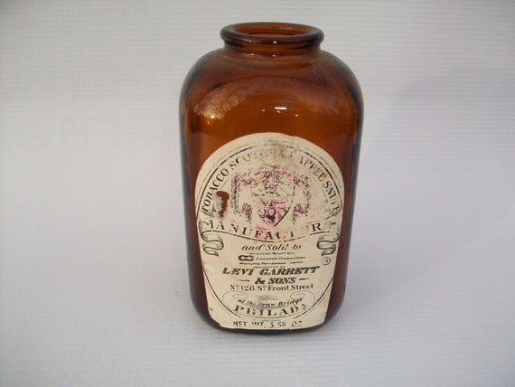 Vintage Levi Garrett Snuff Bottle