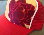 Lotus trucker hat