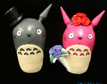 Totoro Wedding Cake Toppers