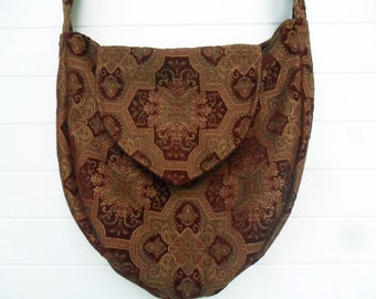 Gothic Bohemian Bag Purse Chenille Medallions
