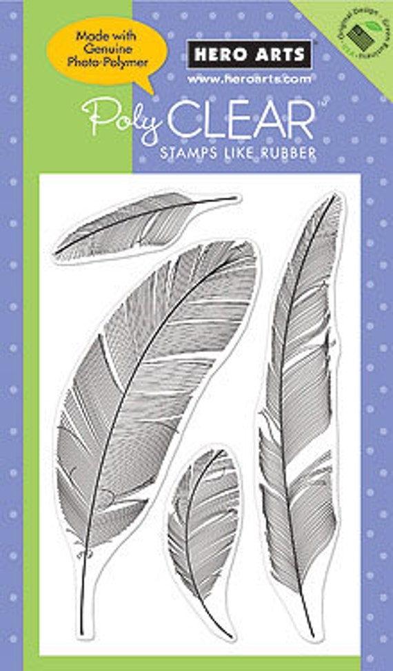 Hero Arts Feathers CL407 Clear Stamps