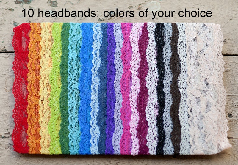 Lace Headband Wholesale Stretch Lace Elastic by ScrappyToSassy