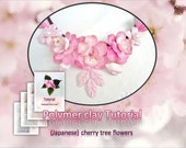 Tutorial.Polymer clay flowers - (Japanese) cherry tree flowers. PDF format.