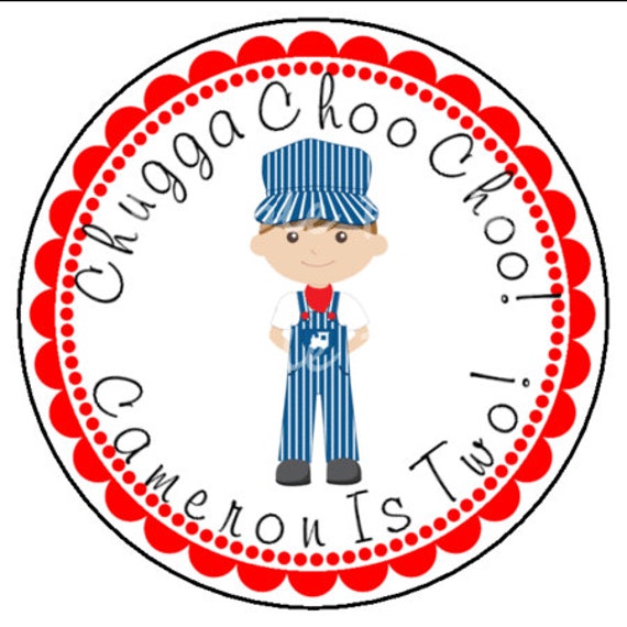 Items similar to Train Conductor Labels on Etsy