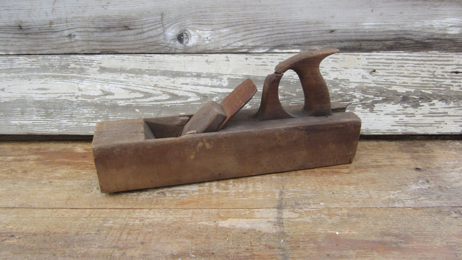 Antique Wood Block Plane Wood Working Tool by TheOldTimeJunkShop