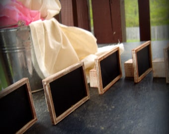 SALE Set of 5 Mini Chalkboard Stands Natural color SALE Set of 5 Mini Chalkboard Stands Natural color