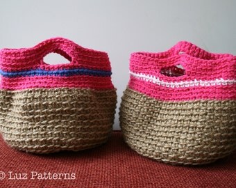CROCHET PATTERN, crochet purse pattern, Instant Download, crochet basket pattern girls summer bag (139)