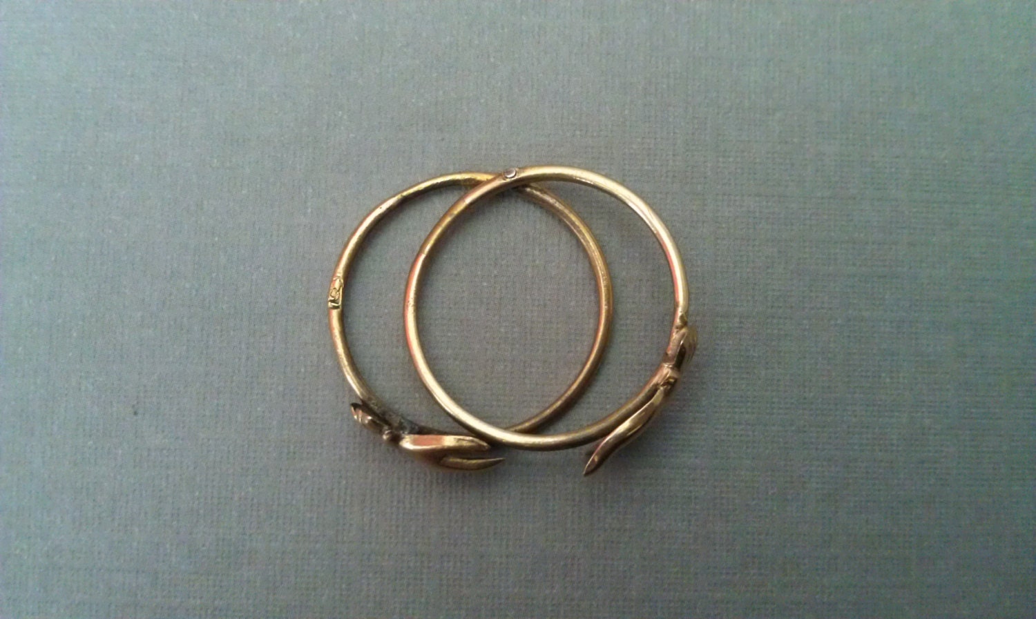 SALE Faithful & True Fede Gimmel Ring 10k Gold Victorian